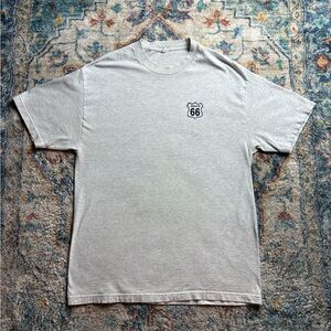 Vintage Route 66 Alcohol Tobacco Firearms Humour T-shirt Large